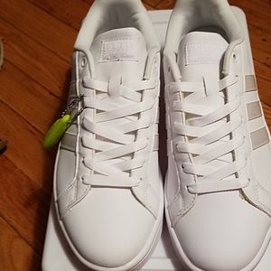 Adidias Leather Striped Sneakers